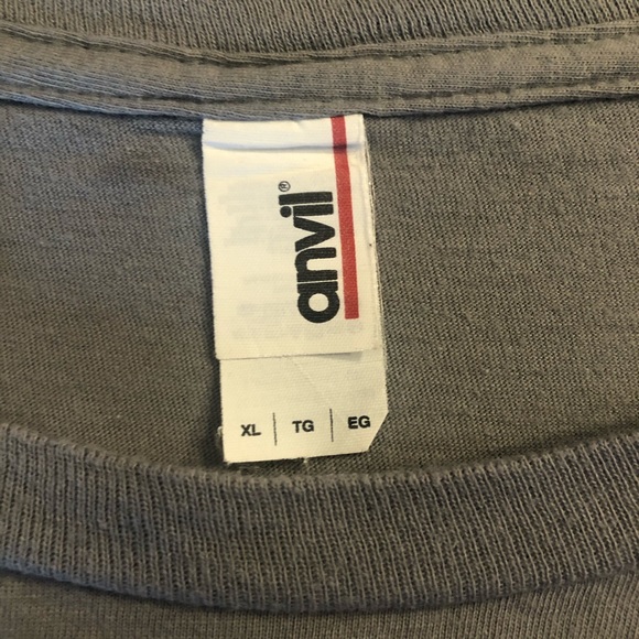 Men’s Gray Anvil Funny T-shirt Size XL - Picture 4 of 4